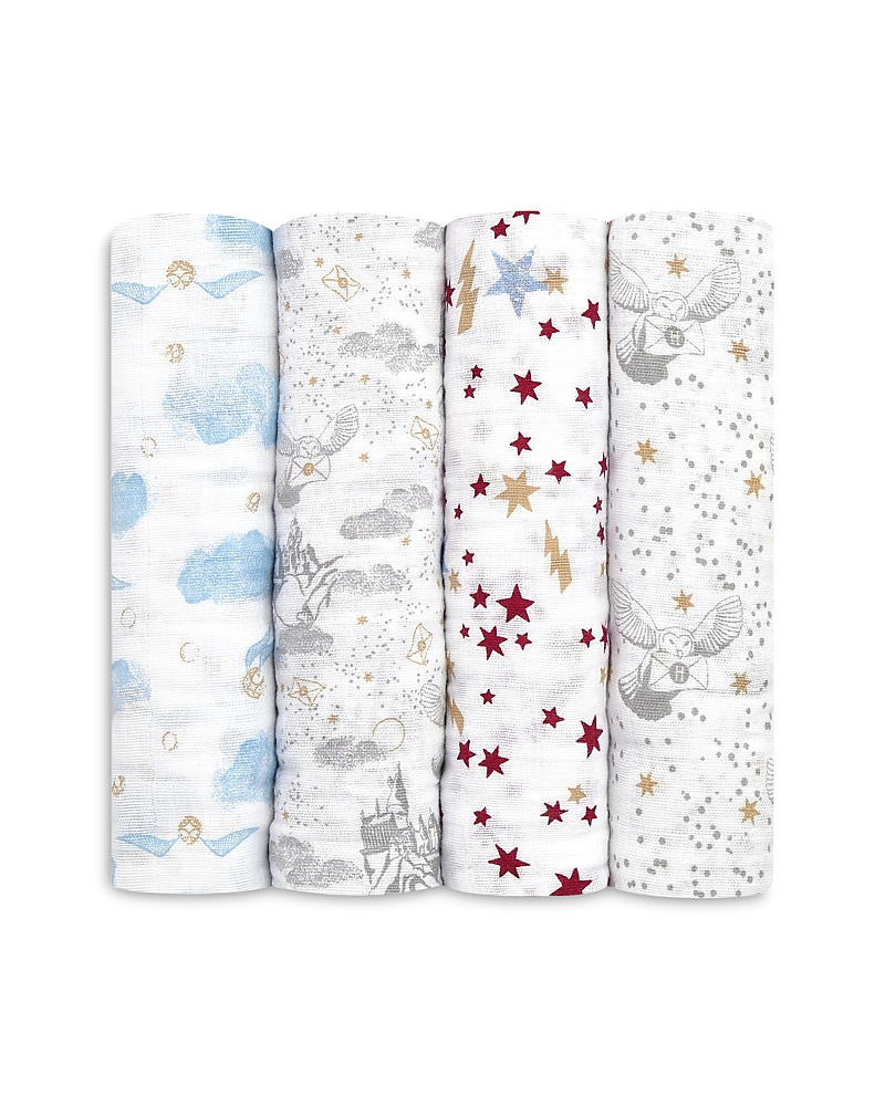 Aden And Anais 4 Pk. Harry Potter Printed Classic Swaddles In Multi