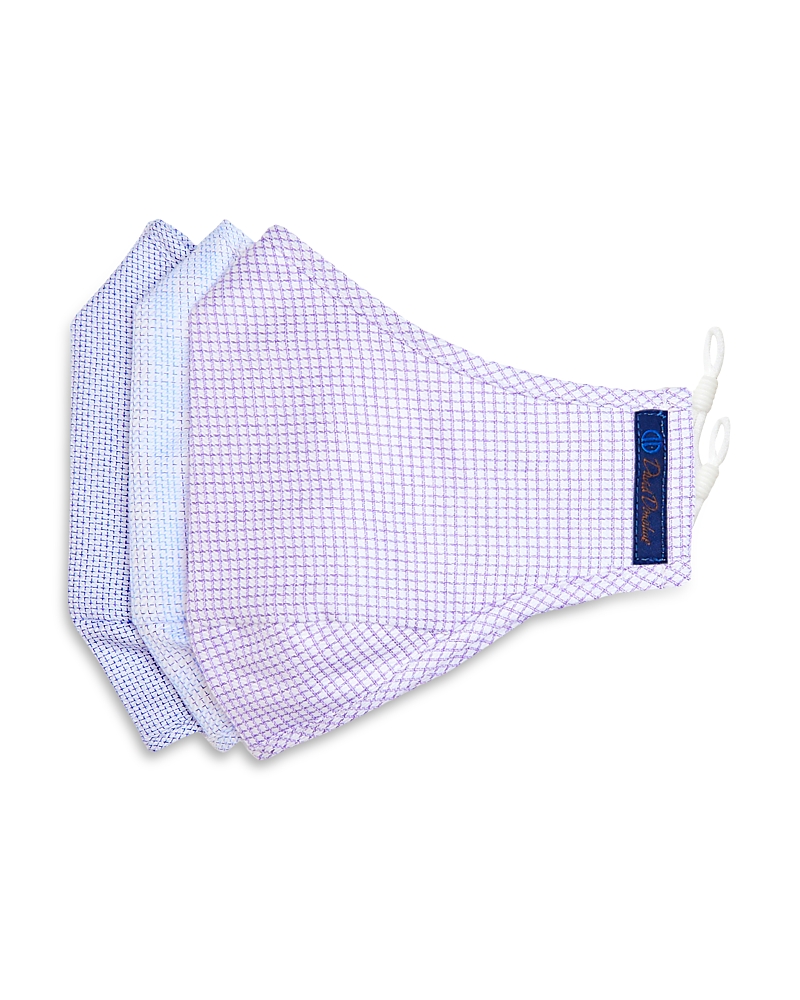 David Donahue Comfort Patterned Face Masks, Set Of 3 In Asst