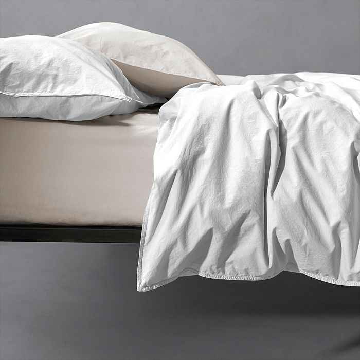 Society Limonta Nite Cotton Duvet Cover, Queen In Bianco