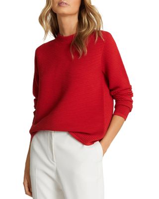 REISS Skye Zippered Back Sweater 