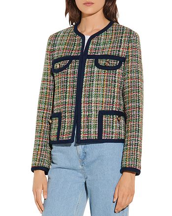 Sandro Jolaine Multicolor Tweed Jacket | Bloomingdale's
