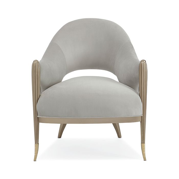 Caracole Pretty Little Thing Accent Chair In Beige