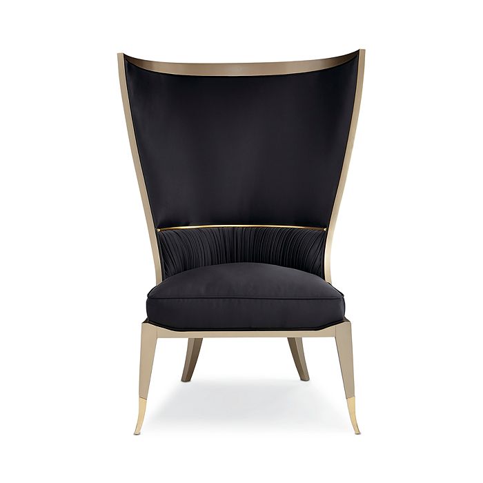 Caracole Pop Your Collar Accent Chair In Black