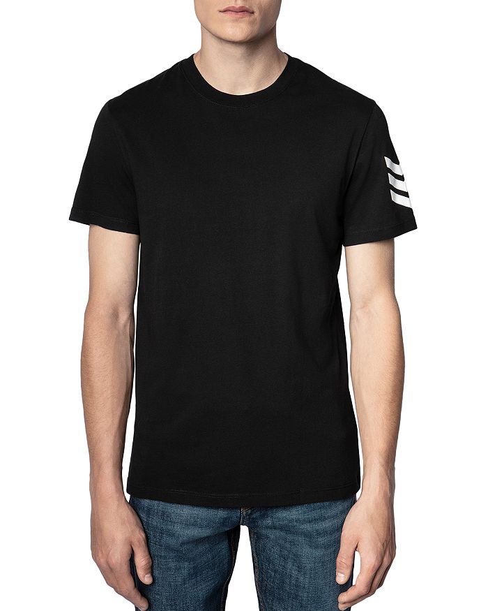 ZADIG & VOLTAIRE TOMMY COTTON ARROW TEE,PWJTS1802H