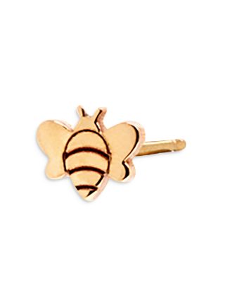 Zoë Chicco - 14K Yellow Gold Itty Bitty Bee Single Stud Earring