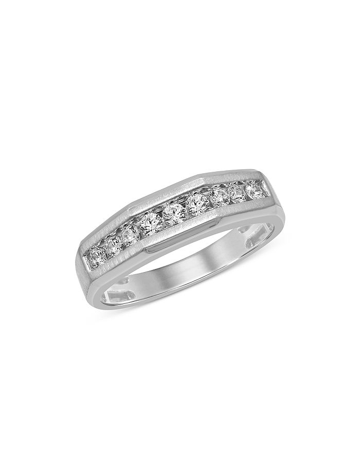 Bloomingdale's Men's Diamond Band In 14k White Gold, 0.50 Ct. T.w. - 100% Exclusive