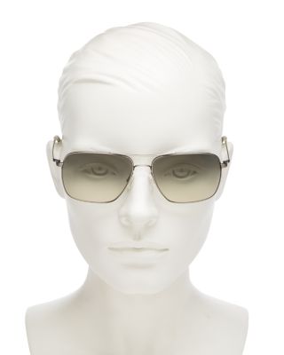 Clifton Brow Bar Square Sunglasses, 58mm