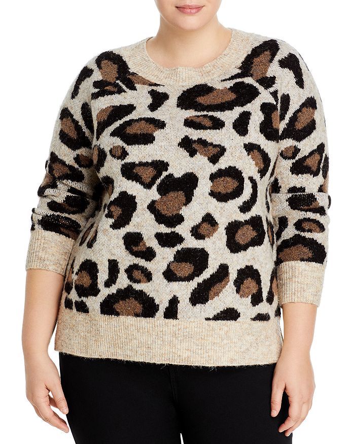 Aqua Curve Leopard Sweater - 100% Exclusive In Neutral Animal