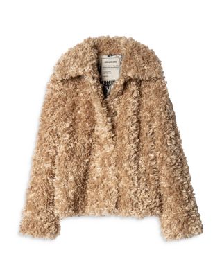 Zadig & Voltaire Fun Curly Faux Fur Coat | Bloomingdale's