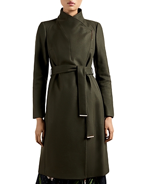 Ted Baker Rose Wool & Cashmere Blend Wrap Coat In Olive | ModeSens Ted Baker Rose Wool & Cashmere Blend Wrap Coat In Olive | ModeSens