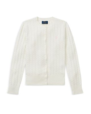 Girls' Cable-Knit Cardigan - Big Kid