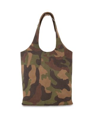 Ann Mashburn - Paola Camo Suede Mini Bucket Bag