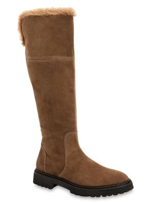 Aquatalia Women s Marla Weatherproof Tall Boots In Taupe taupe