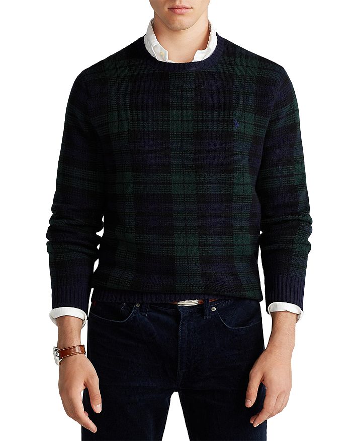Polo Ralph Lauren Merino Wool Black Watch Tartan Sweater | Bloomingdale's