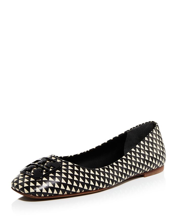 Tory Burch Women's Square Toe Embellished Ballet Flats | Bloomingdale's