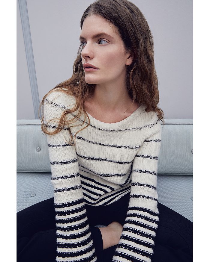 Theory Variegated Stripe Wool & Cashmere Sweater | Bloomingdale's