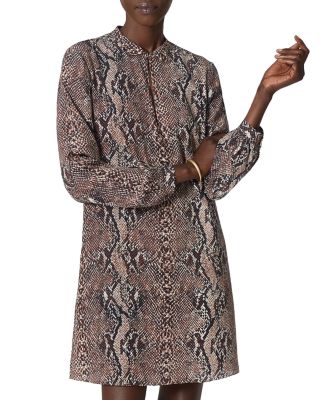 snake print short dress