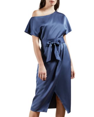 ted baker navy wrap dress