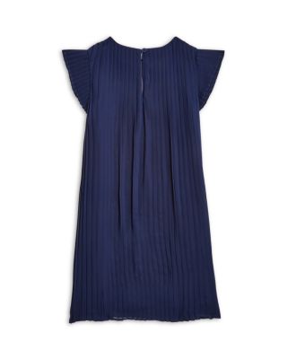 Girls' Pleated Chiffon Shift Dress - Little Kid