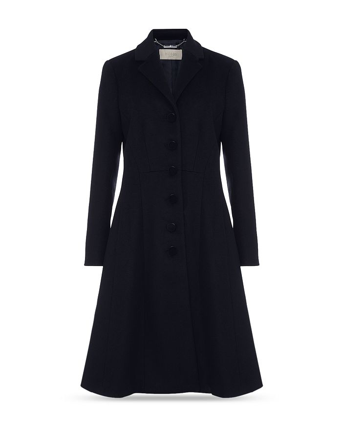 Hobbs London Milly Riding Coat In Navy