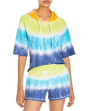 Chaser Tie Dyed Short Sleeve Hoodie