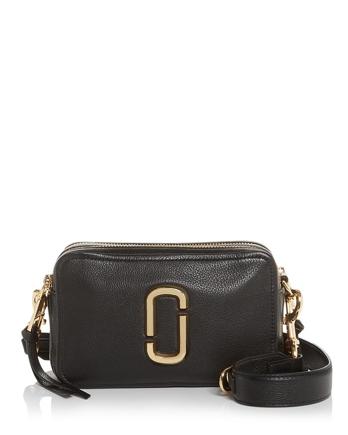 Marc Jacobs The Softshot 21 Leather Crossbody In Black