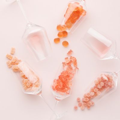 Sparkling Ros&eacute; Bears Small Cube, Set of 4