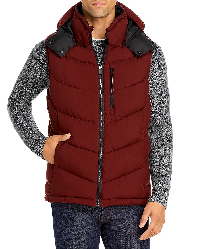 SCOTCH & SODA QUILTED VEST WITH DETACHABLE HOOD,158319