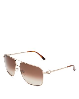  Brow Bar Aviator Sunglasses, 62mm