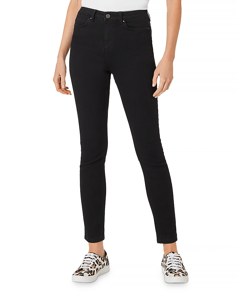 Hobbs London Marianne Velvet Skinny Jeans In Black