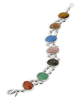 Bloomingdale's - Multi-Colored Scarab Double Link Bracelet - 100% Exclusive