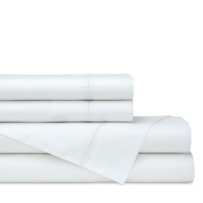 Lili Alessandra Bella Cotton Sheet Set, Queen In White/white