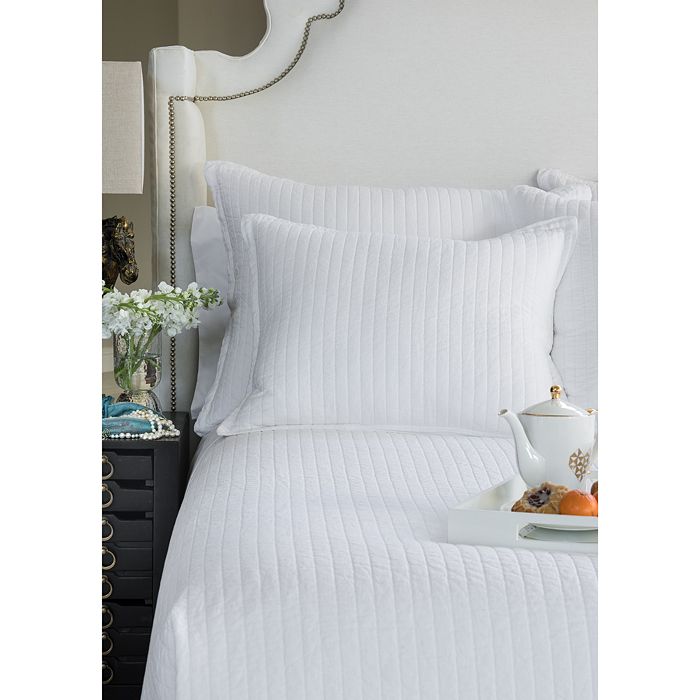 Shop Lili Alessandra Tessa Quilted Pillow, King In White