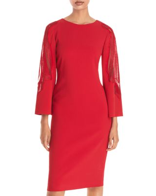 sachin and babi light blue dress Calvin Klein Crinkled Chiffon Floral Shift Dress at Von Maur
