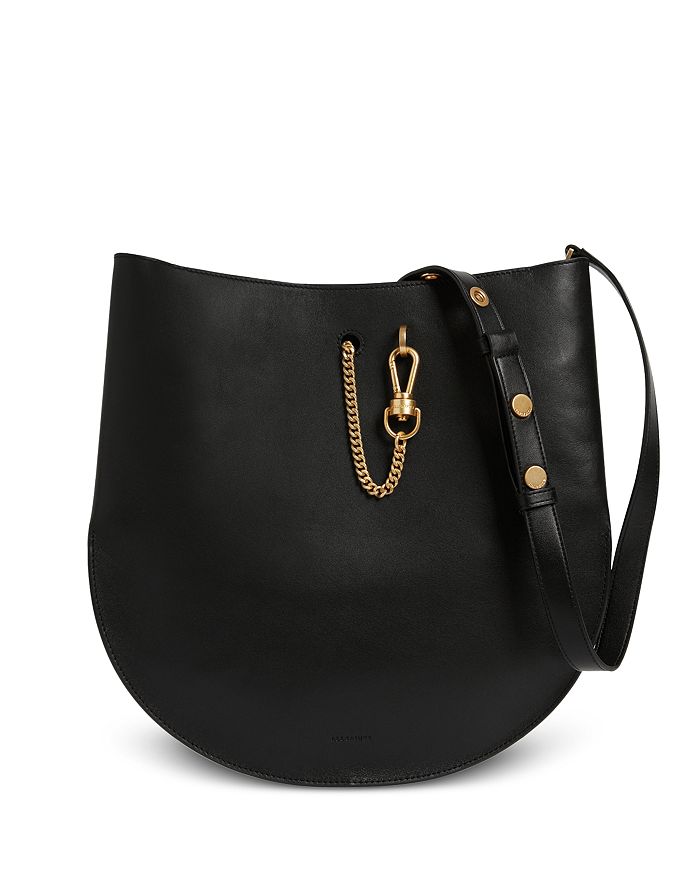 ALLSAINTS BEAUMONT SMALL LEATHER HOBO,WB004T