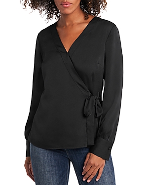 Vince Camuto Long Sleeve Wrap Front Shirt
