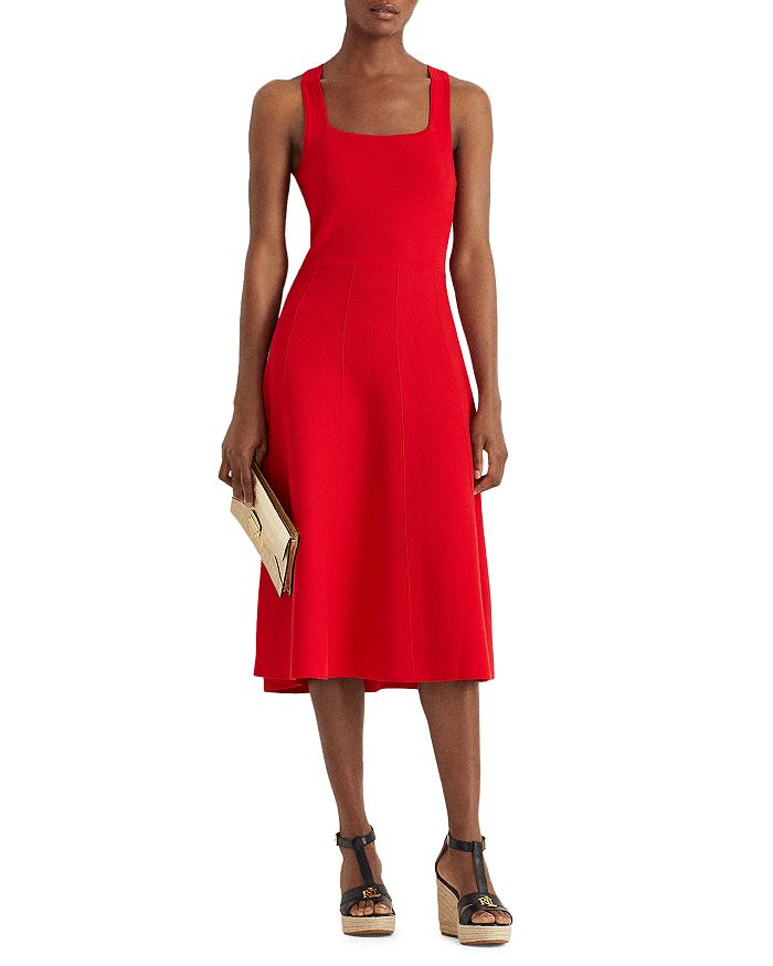 Ralph Lauren Sleeveless Fit and Flare Dress | Bloomingdale's