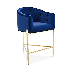 Modway Savour Tufted Performance Velvet Counter Stool In Navy