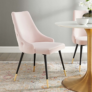 Modway Adorn Tufted Performance Velvet Dining Side Chair In Pink