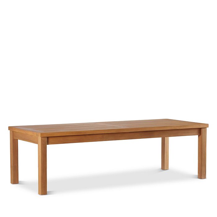 Modway Upland Outdoor Patio Teak Wood Coffee Table In Natural