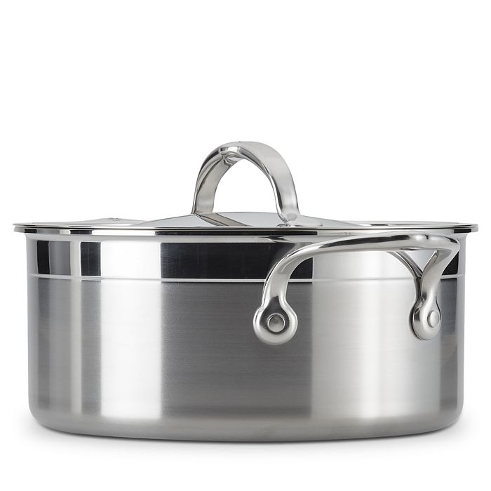 Shop Hestan Probond 3 Quart Forged Stainless Steel Covered Soup Pot In Silver