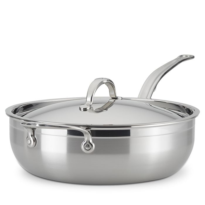 Hestan Probond 5 Quart Forged Stainless Steel Essential Pan With Lid In Silver