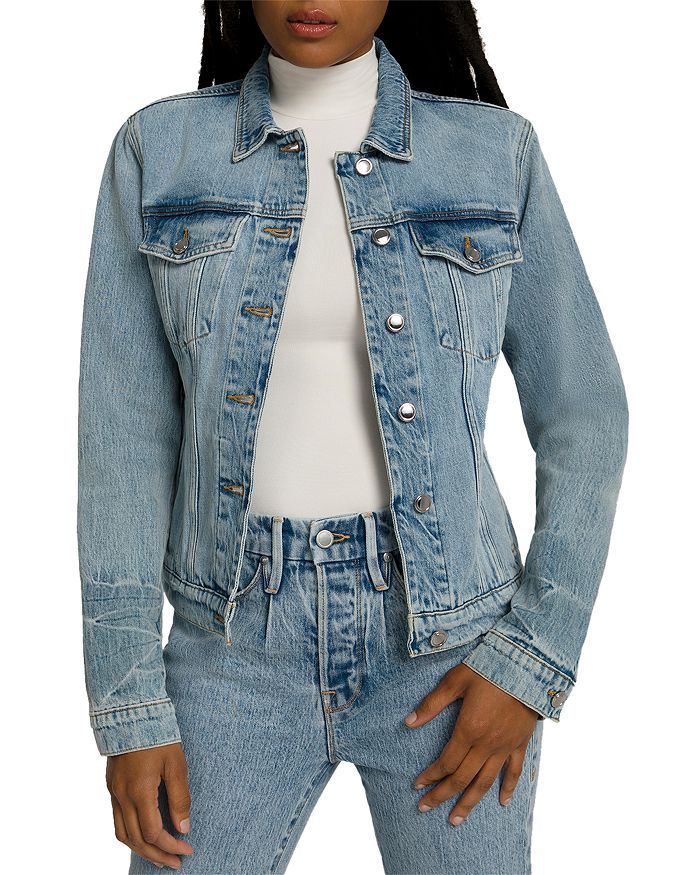 Good American Committed to Fit Denim Jacket | Bloomingdale's