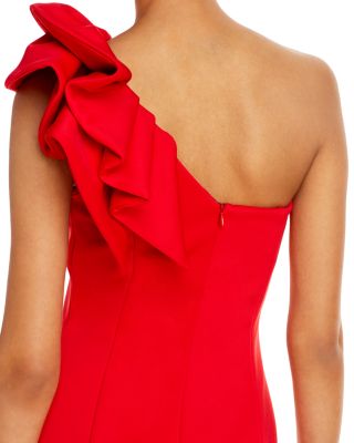 One-Shoulder Scuba Gown - Exclusive