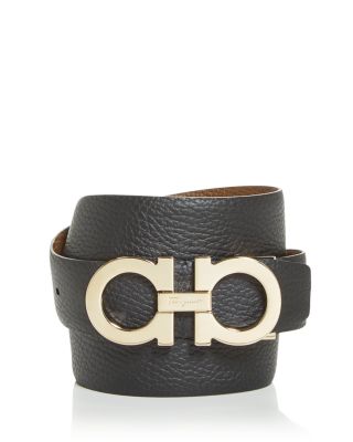 salvatore ferragamo belt black and gold