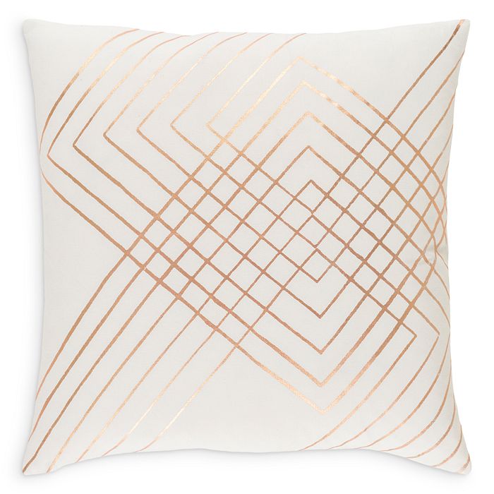 Surya Crescent Decorative Pillow, 20 X 20 In White