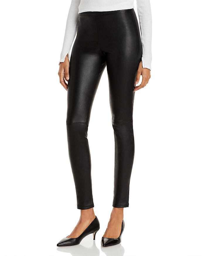 Theory Adbelle Leather Pants | Bloomingdale's