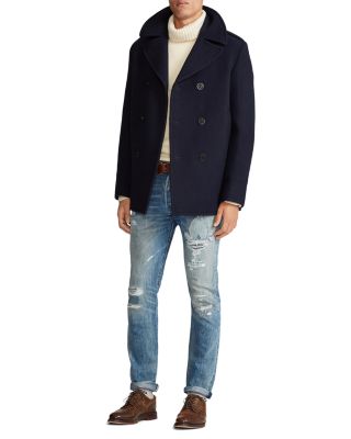 Melton Wool Blend Peacoat