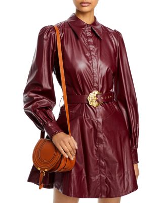 Marcie Small Leather Saddle Bag