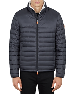 Save The Duck Giga Sherpa-lined Jacket In 01 Black